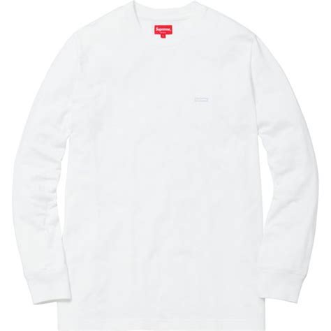 metallic box logo l/s tee|Supreme Metallic Box Logo L/S Tee White .